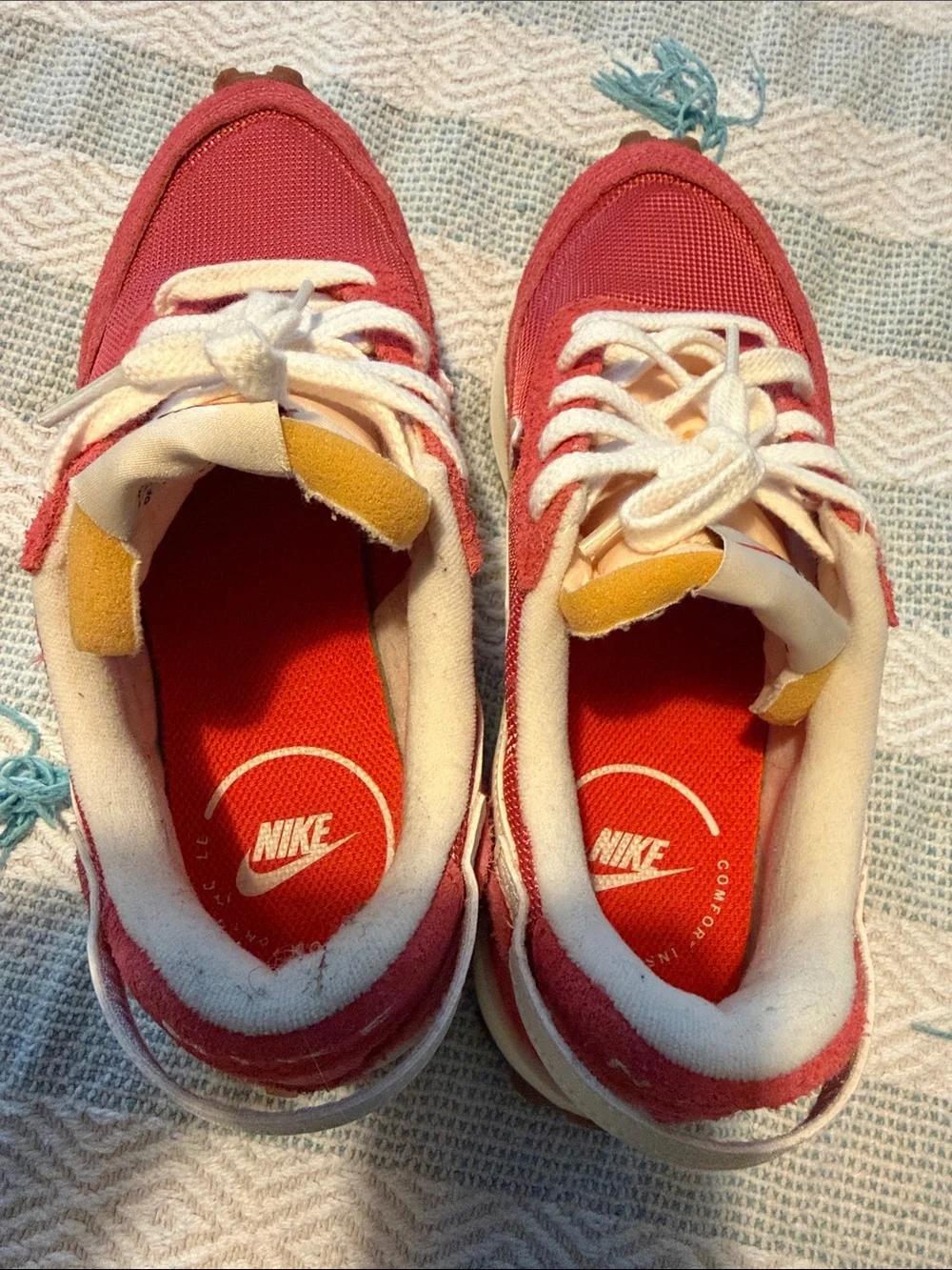 Nike Women’s Red & Cream Retro Runner Sneakers